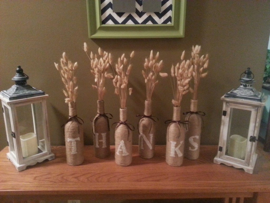 Twine-Wrapped Wine Bottles