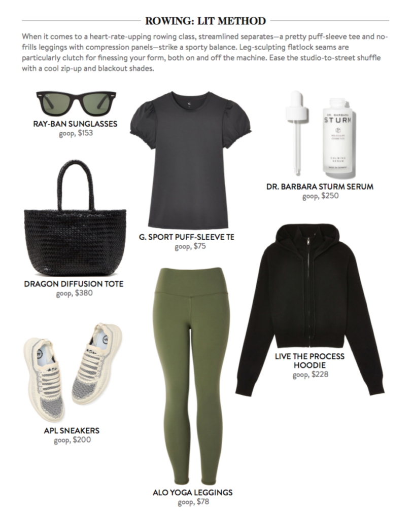 Goop Workout Gear