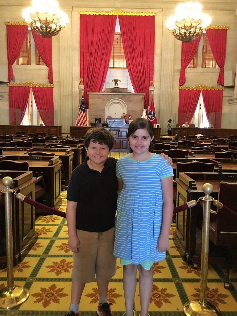 Tennessee State Capitol with Kids